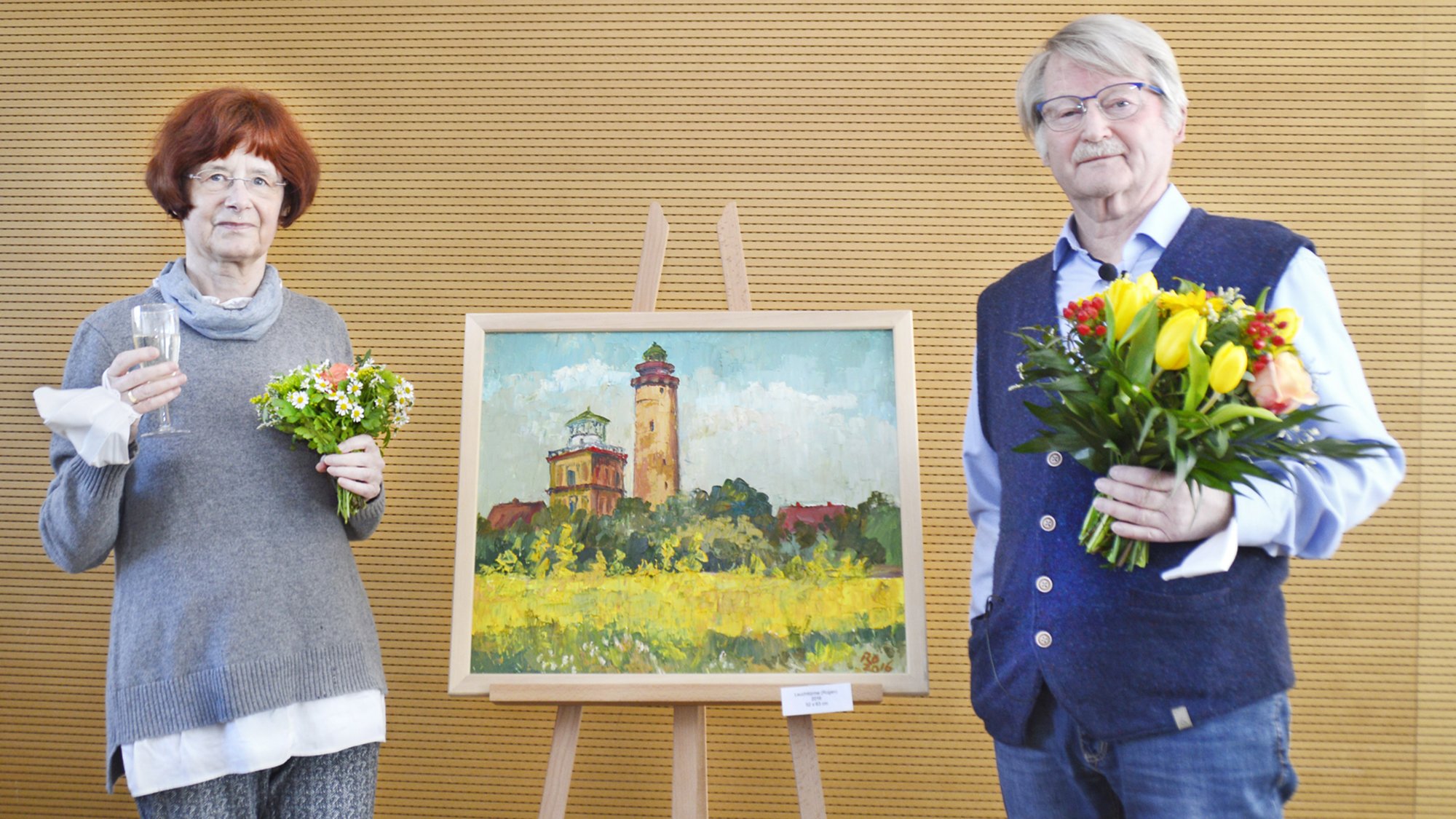 Foto: Uta und wieland Rödel, in der Bildmitte ein Gemälde